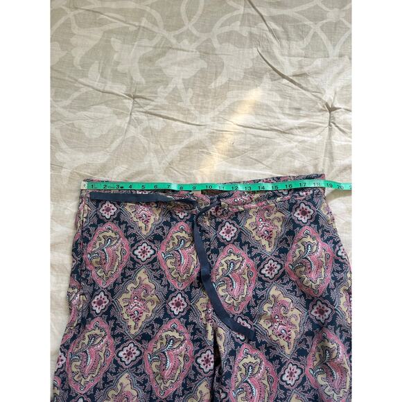 Sundance Paisley Pull-on Madora Drawstring Pants women’s medium petite - Picture 6 of 14